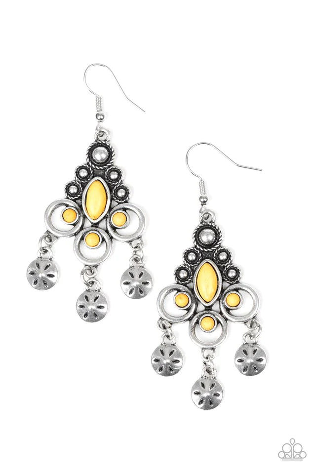 Paparazzi Earring ~ Southern Expressions - Yellow