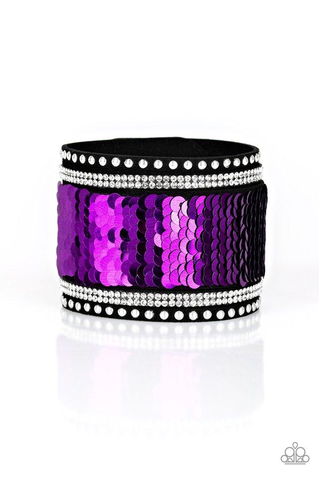 Paparazzi Bracelet ~  MERMAIDS Have More Fun - Purple