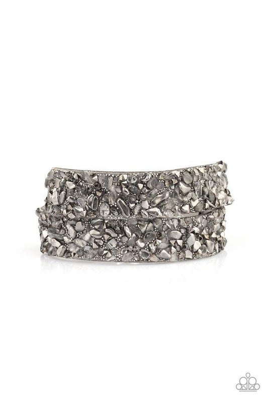 Pulsera Paparazzi ~ CRUSH To Conclusions - Plata