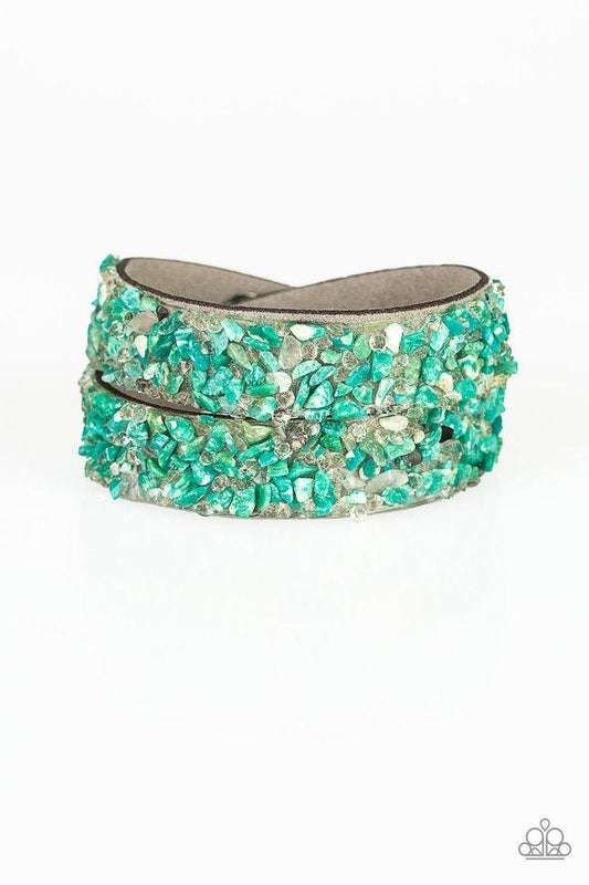 Paparazzi Bracelet ~ CRUSH To Conclusions - Green