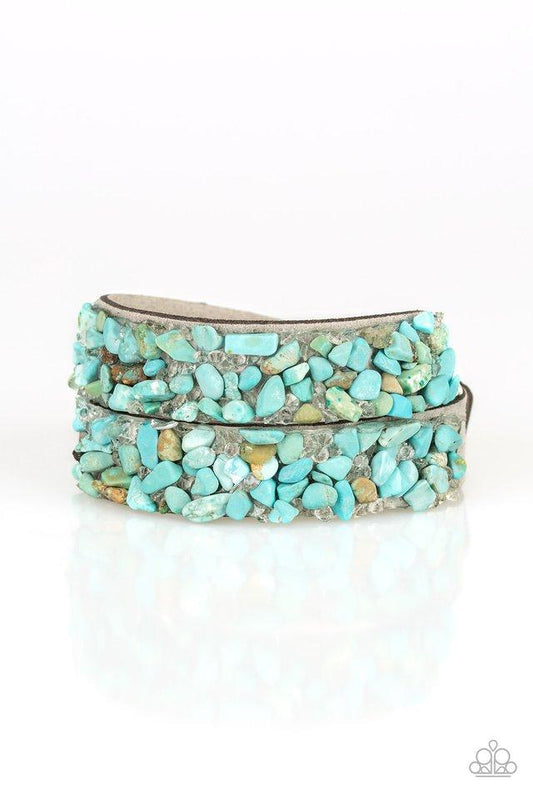 Pulsera Paparazzi ~ CRUSH To Conclusions - Azul