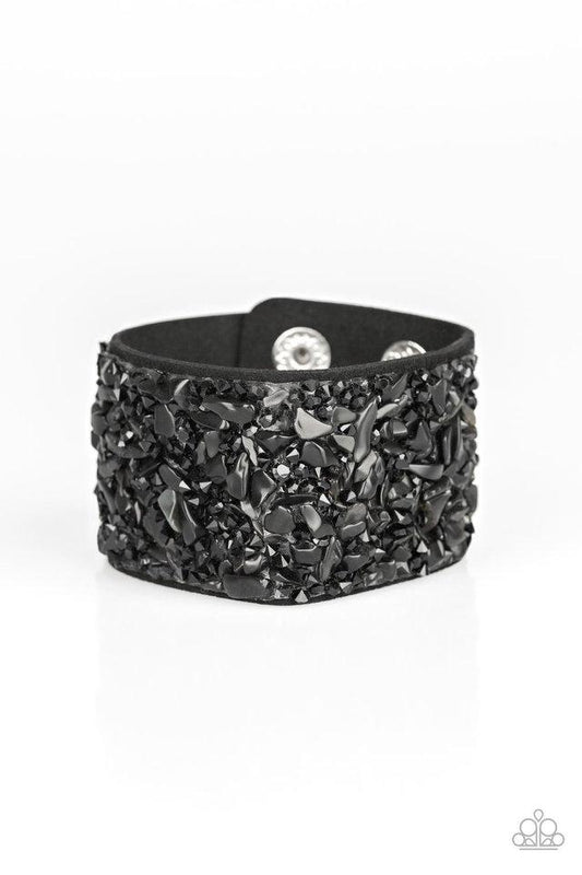 Pulsera Paparazzi ~ Crush Rush - Negro