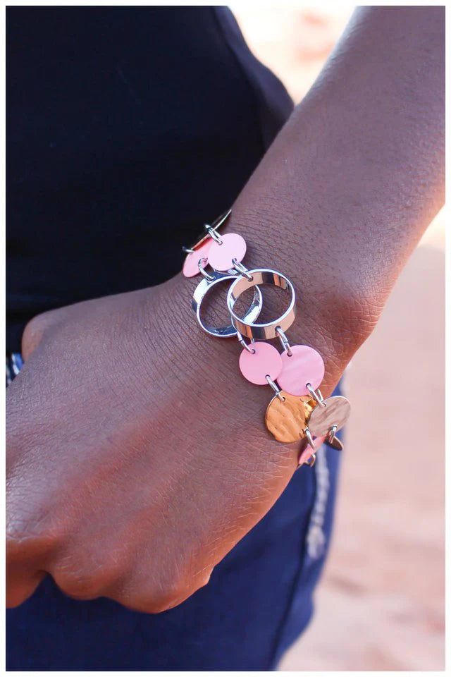 Paparazzi Bracelet ~ Without A Care In the World - Pink