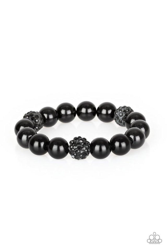 Pulsera Paparazzi ~ Cake Walk - Negra