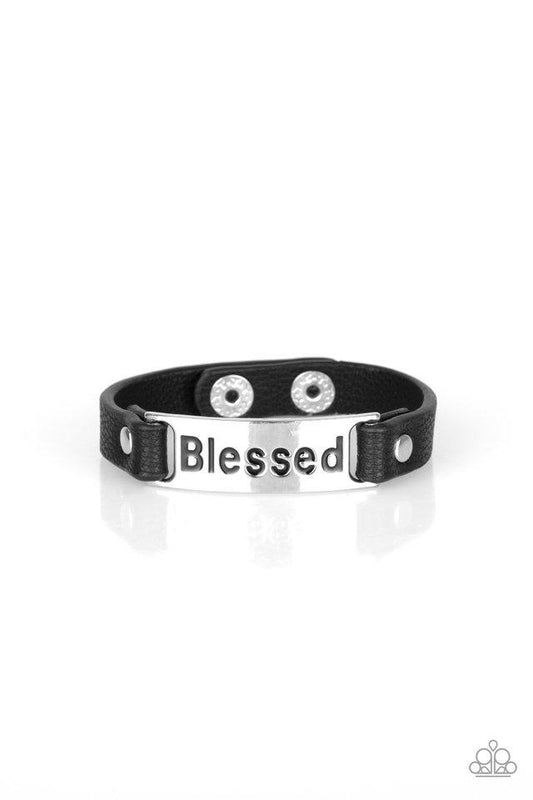 Pulsera Paparazzi ~ Cuenta tus bendiciones - Negro