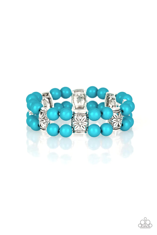 Paparazzi Bracelet ~ Daisy Debutante - Blue