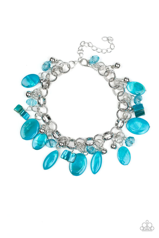 Paparazzi Bracelet ~ Seashore Sailing - Blue