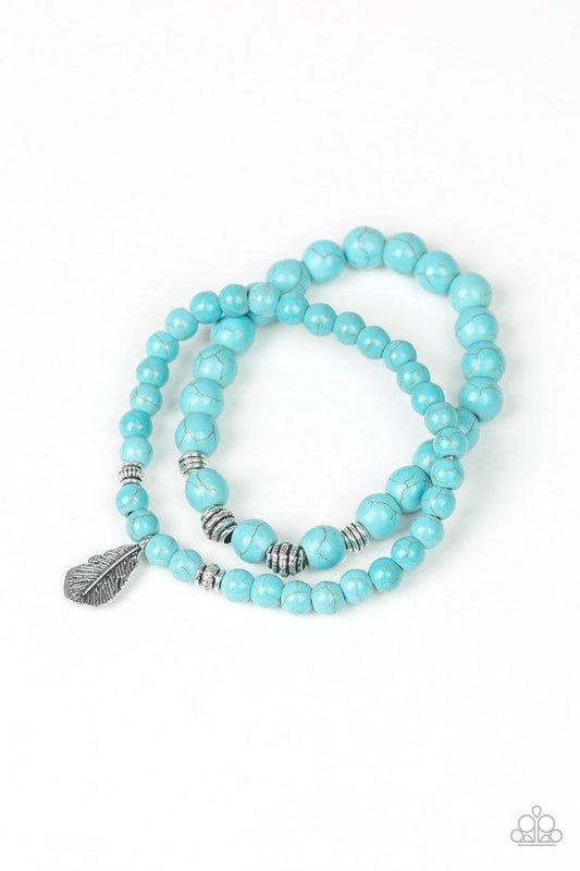 Paparazzi Bracelet ~ Desert Dove - Blue