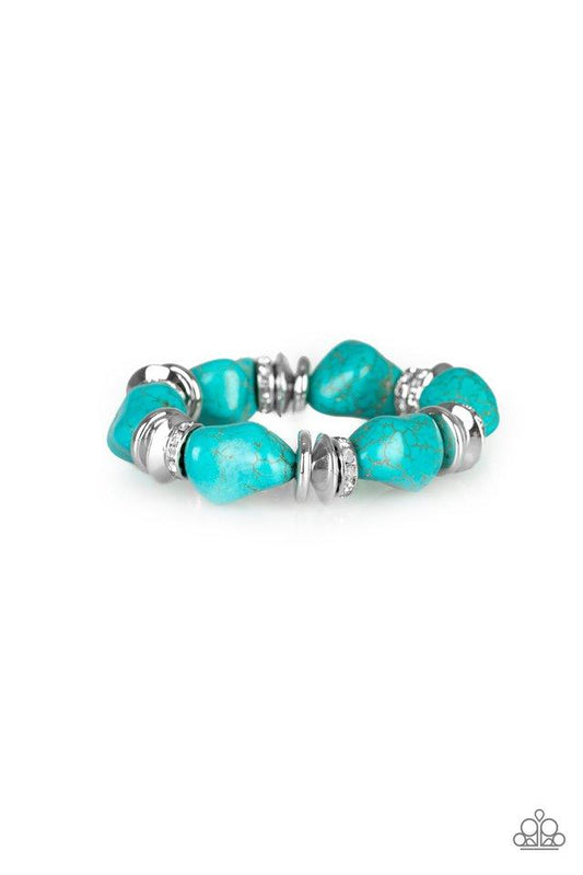 Paparazzi Bracelet ~ Stone Age Stunner - Blue