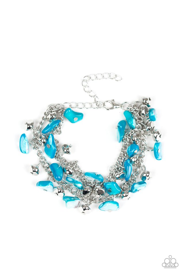 Paparazzi Bracelet ~ Plentiful Pebbles - Blue