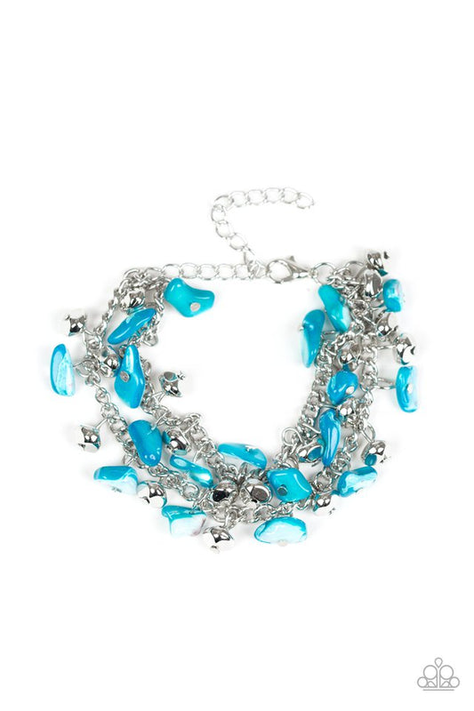 Paparazzi Bracelet ~ Plentiful Pebbles - Blue