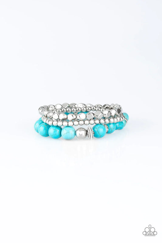 Paparazzi Bracelet ~ Rural Restoration - Blue