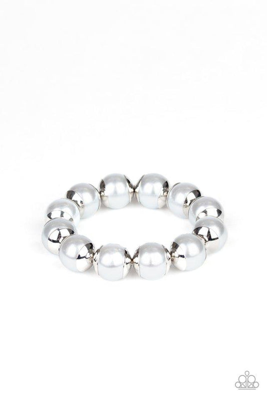 Paparazzi Bracelet ~ One Woman Show-STOPPER - Silver