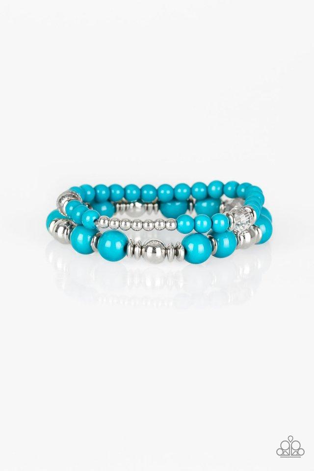 Pulsera Paparazzi ~ Colisiones de colores - Azul