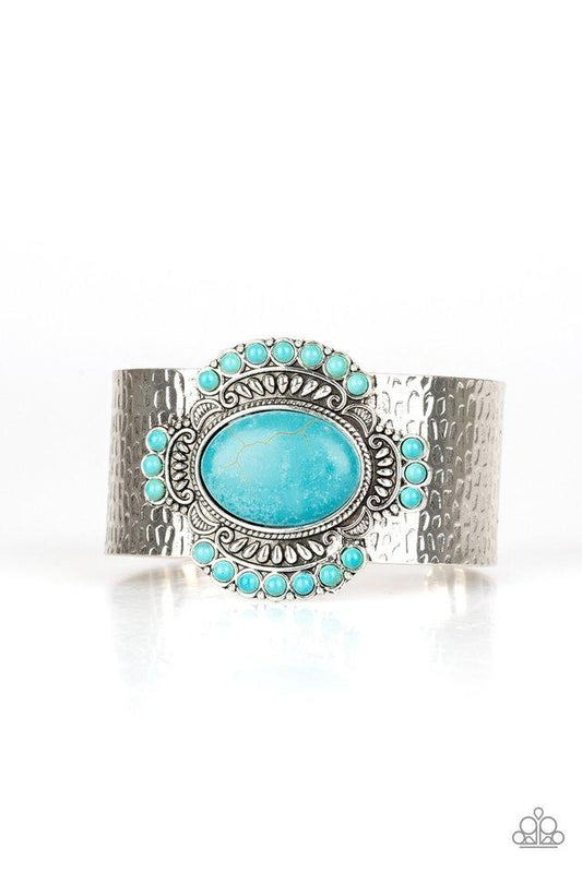 Pulsera Paparazzi ~ Canyon Crafted - Azul