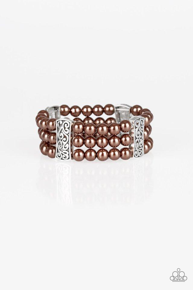 Paparazzi Bracelet ~ Ritzy Ritz - Brown