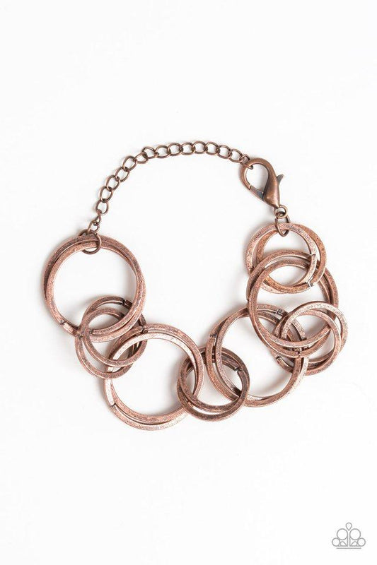 Paparazzi Bracelet ~ Give Me A Ring - Copper
