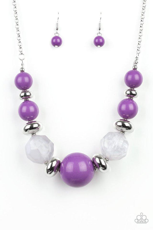 Paparazzi Necklace ~ Daytime Drama - Purple