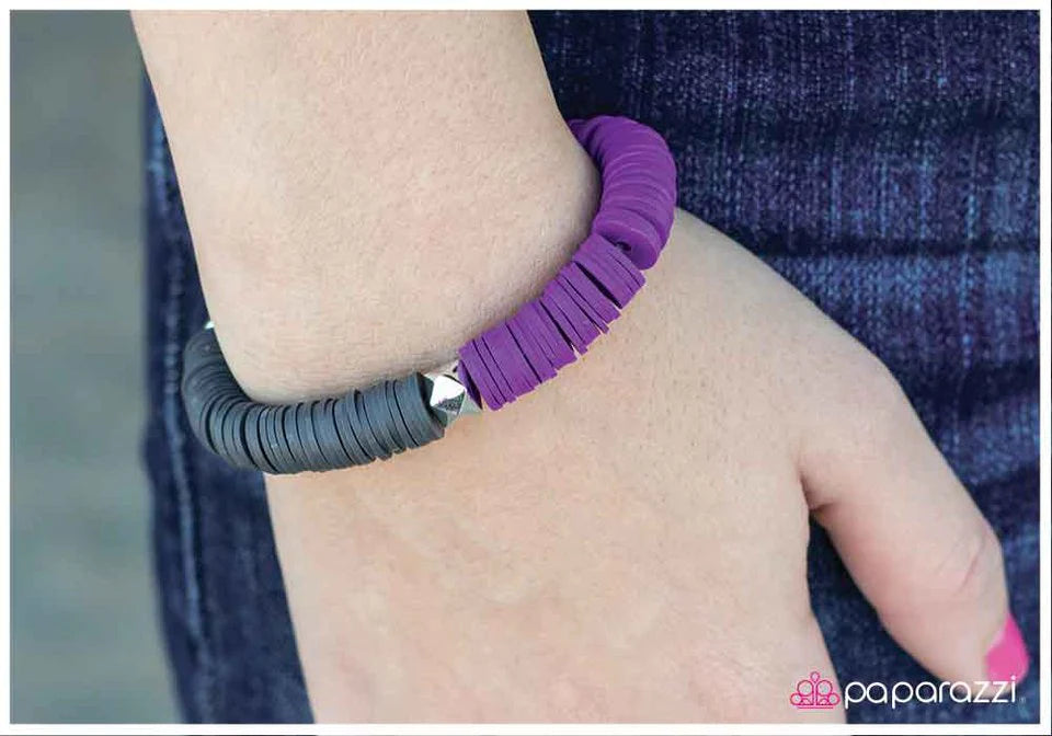 Paparazzi Bracelet ~ Dont Get DISCouraged - Purple