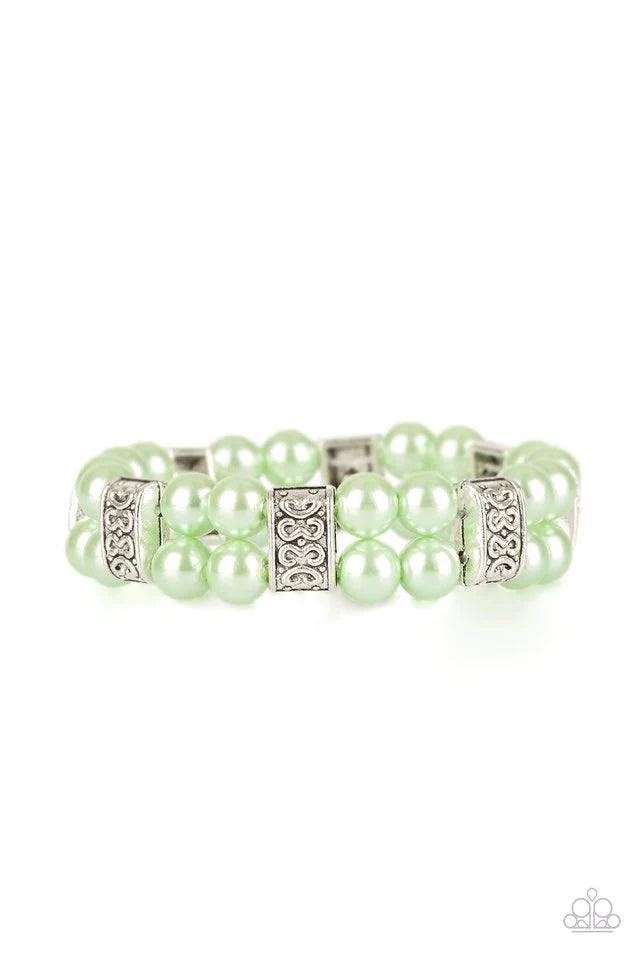 Pulsera Paparazzi ~ Time After TIMELESS - Verde