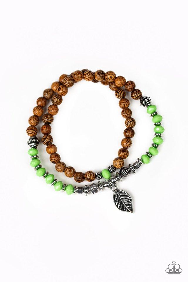 Paparazzi Bracelet ~ Wonderfully Woodland - Green