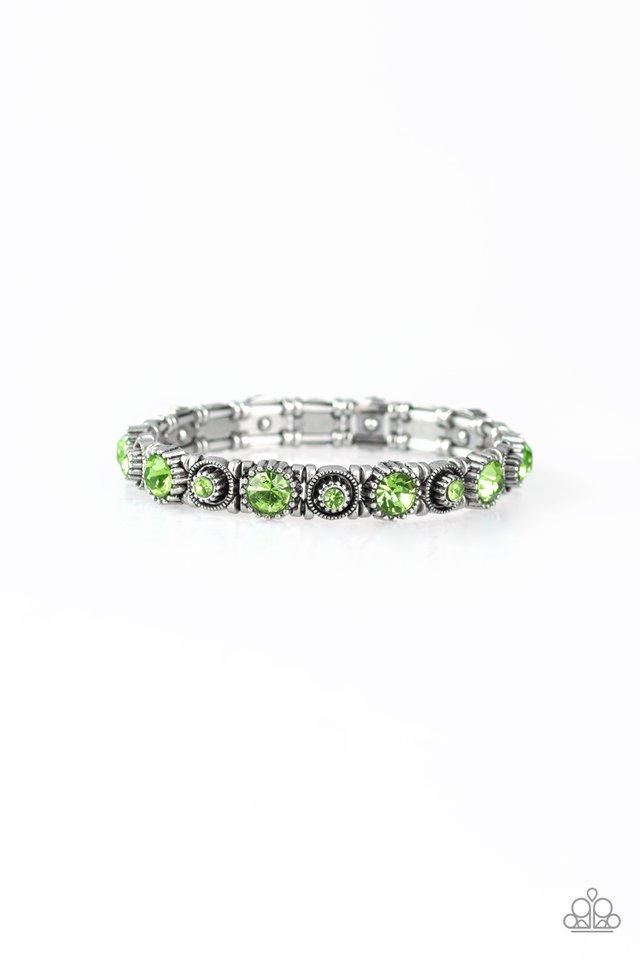 Pulsera Paparazzi ~ Mucho brillo - Verde