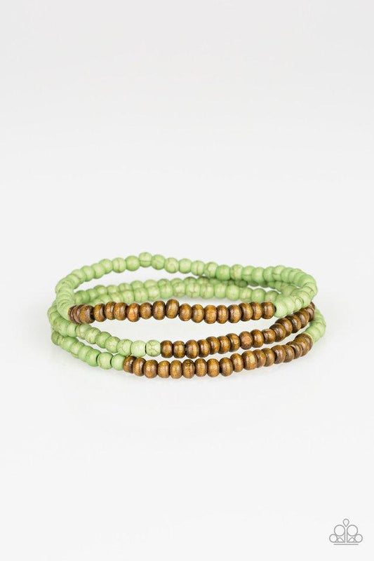 Pulsera Paparazzi ~ Woodland Wanderer - Verde