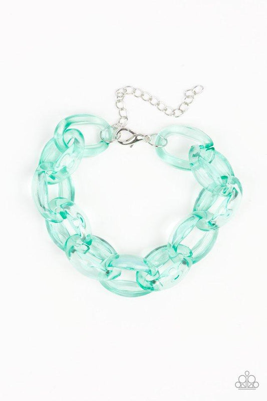 Pulsera Paparazzi ~ Ice Ice Baby - Verde