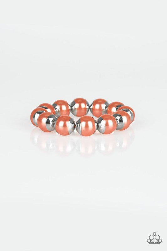 Pulsera Paparazzi ~ One Woman Show-STOPPER - Naranja