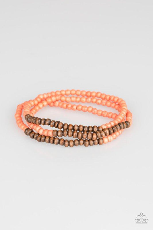 Pulsera Paparazzi ~ Woodland Wanderer - Naranja