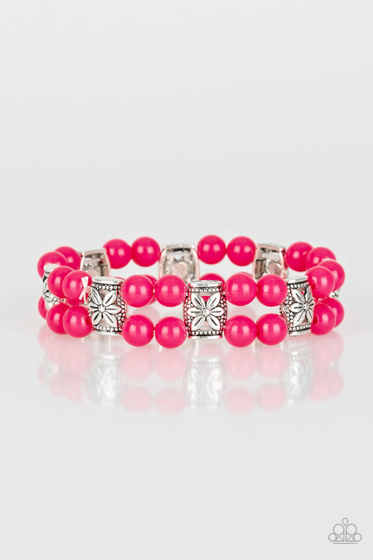 Paparazzi Bracelet ~ Daisy Debutante - Pink