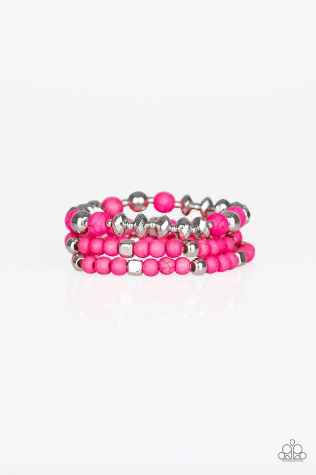 Paparazzi Bracelet ~ Mountain Artist - Pink