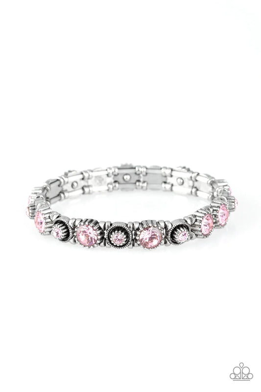 Pulsera Paparazzi ~ Mucho brillo - Rosa