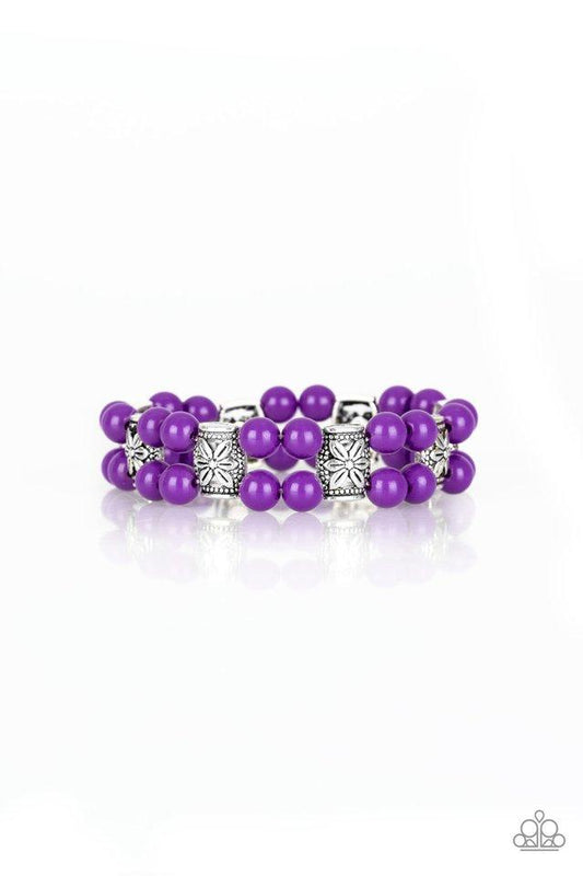 Paparazzi Bracelet ~ Daisy Debutante - Purple
