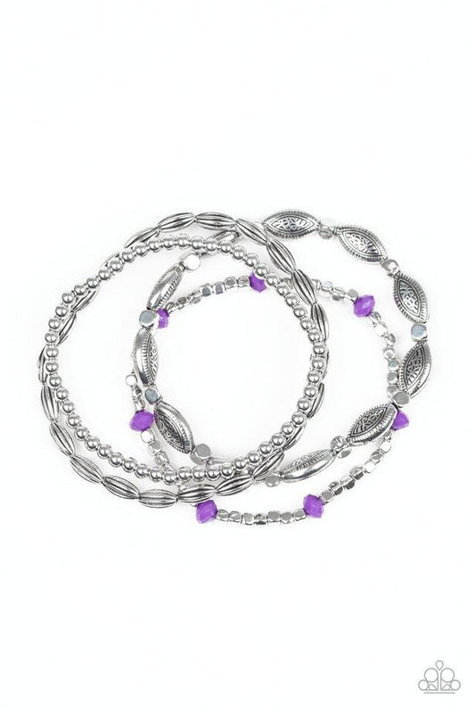 Paparazzi Bracelet ~ Full Of WANDER - Purple