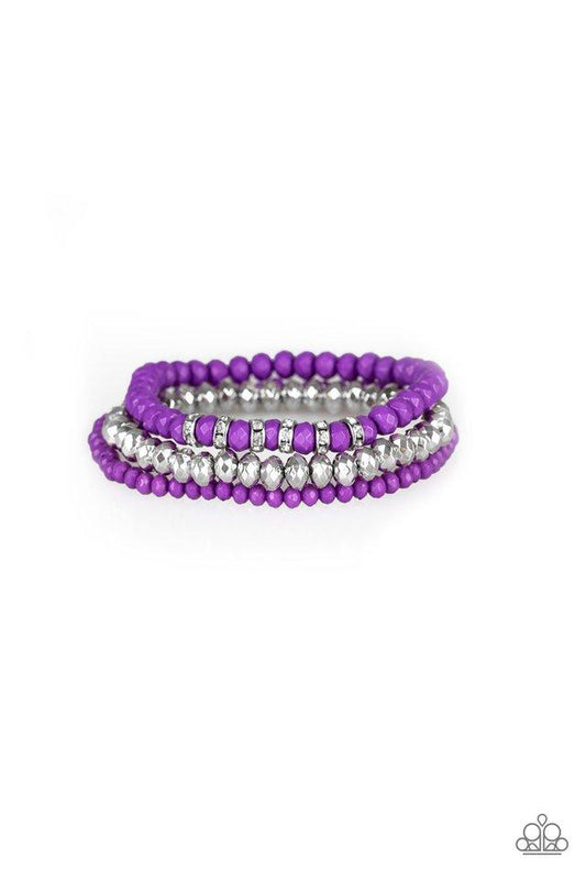 Paparazzi Bracelet ~ Ideal Idol - Purple