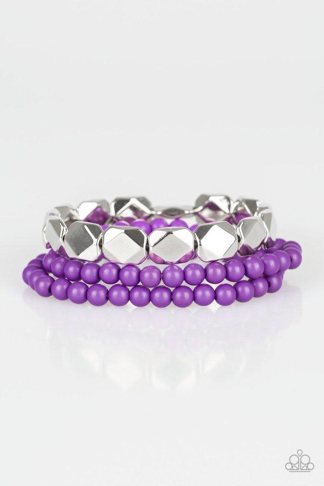 Paparazzi Bracelet ~ Fiesta Flavor - Purple
