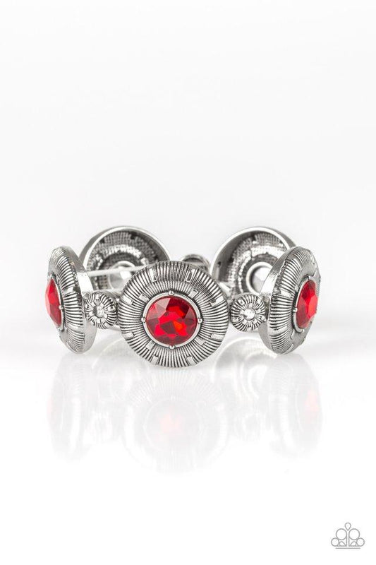 Pulsera Paparazzi ~ Opulencia original - Rojo