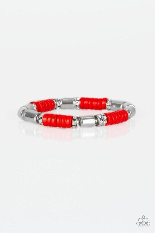 Pulsera Paparazzi ~ Whimsical Wanderer - Rojo