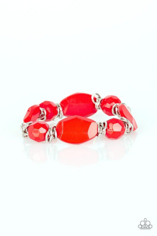 Pulsera Paparazzi ~ Saborea el sabor - Rojo