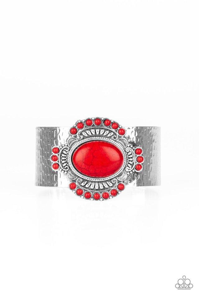 Paparazzi Bracelet ~ Canyon Crafted - Red