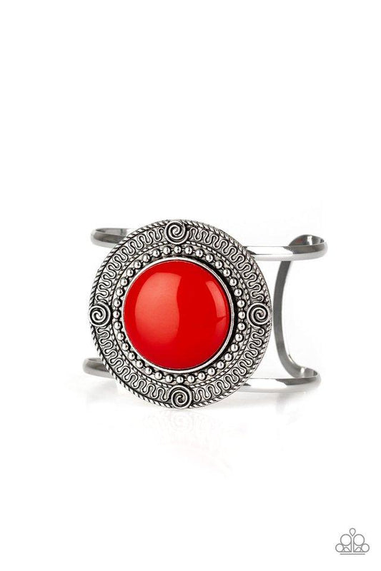 Pulsera Paparazzi ~ Tribal Pop - Rojo