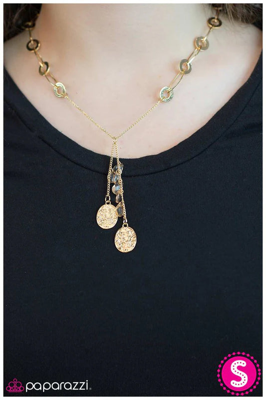 Paparazzi Necklace ~ Tale As Old As Time - Gold