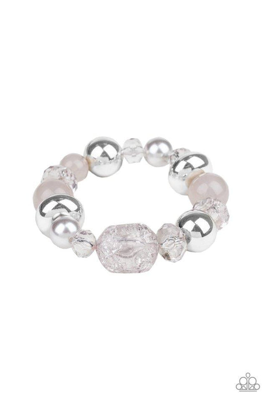 Paparazzi Bracelet ~ Ice Ice-Breaker - Silver