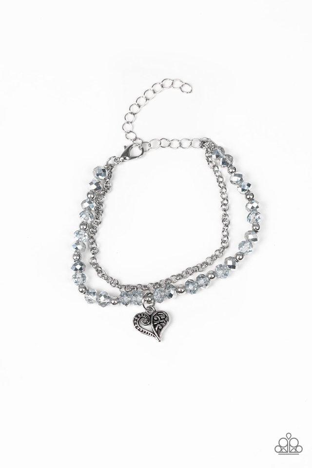 Paparazzi Bracelet ~ Rare Romance - Silver