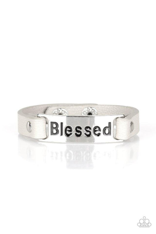 Pulsera Paparazzi ~ Cuenta tus bendiciones - Plata