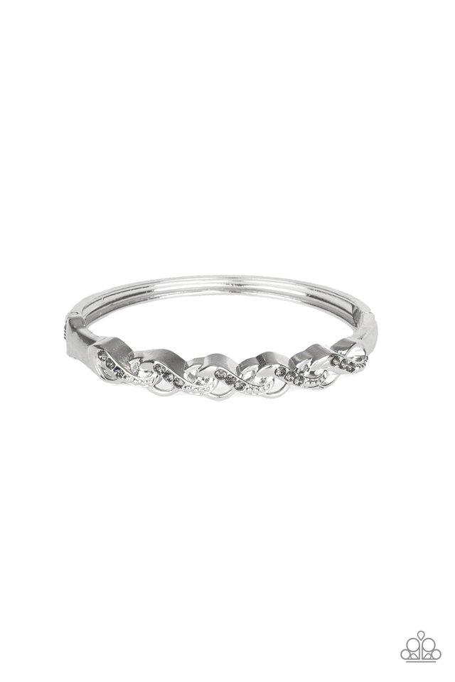 Pulsera Paparazzi ~ Brillo infinito - Plata