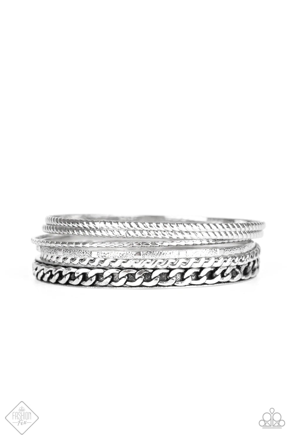 Paparazzi Bracelet ~ Mayan Mix  - Silver