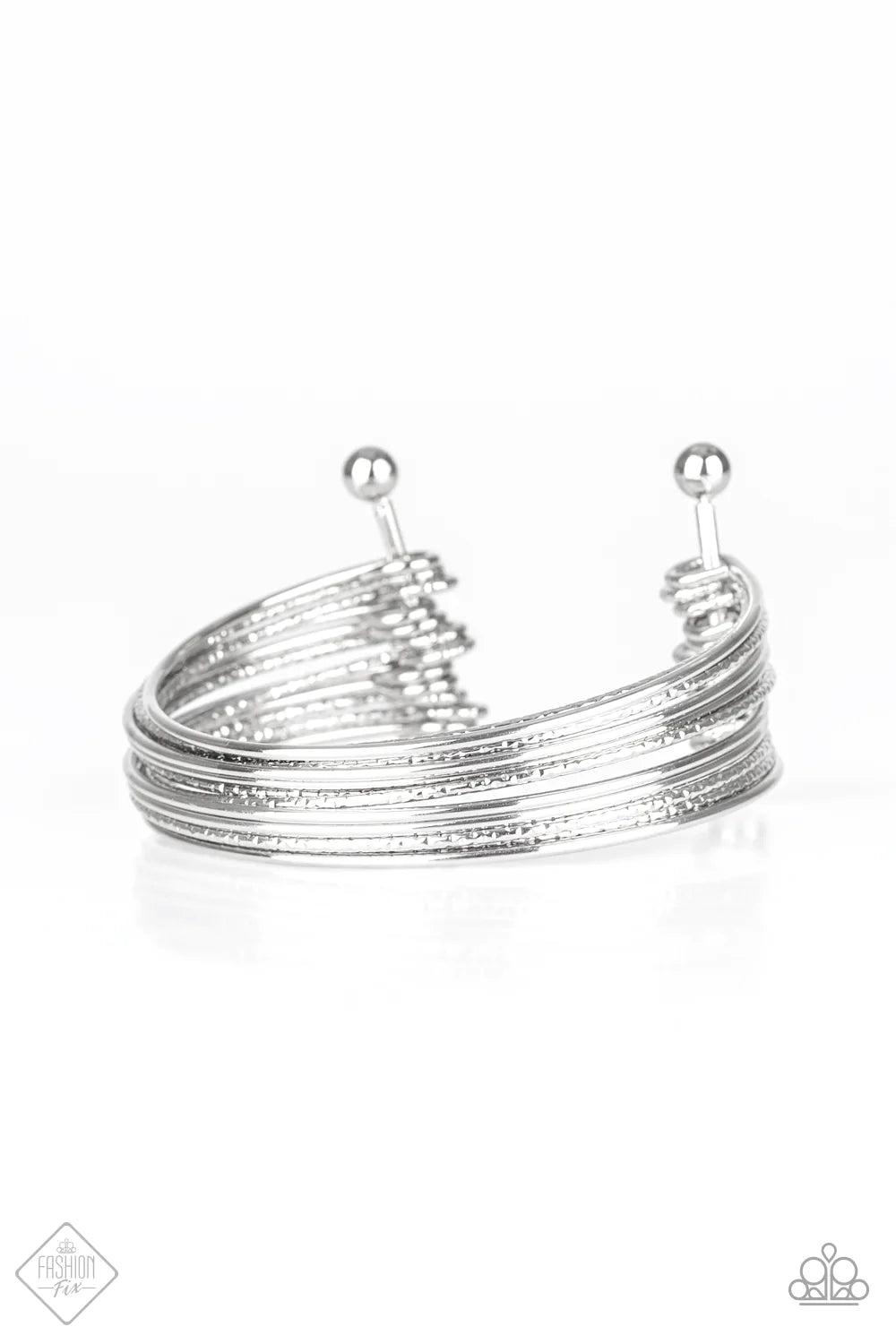 Pulsera Paparazzi ~ Empress sin fin - Plata