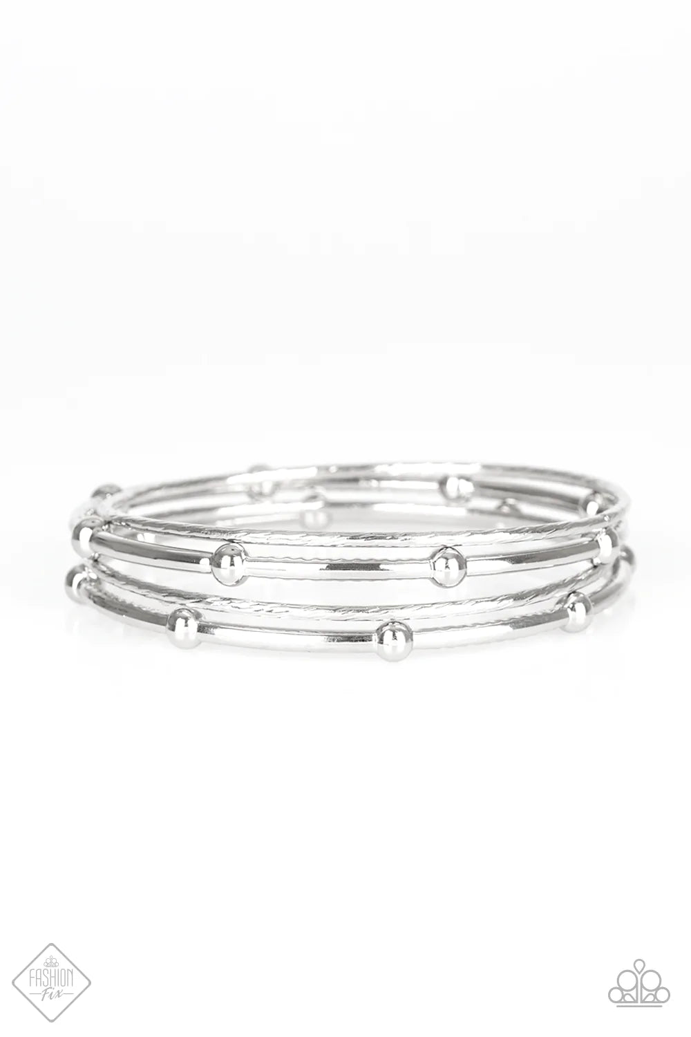 Pulsera Paparazzi ~ Beauty Basic - Plata